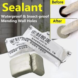 5 Pcs Environmental Wall Hole Sealing Glue Air Conditioning Hole Sealing Mending Plasticine Wall Hole Sewer Waterproof Sealing Mud